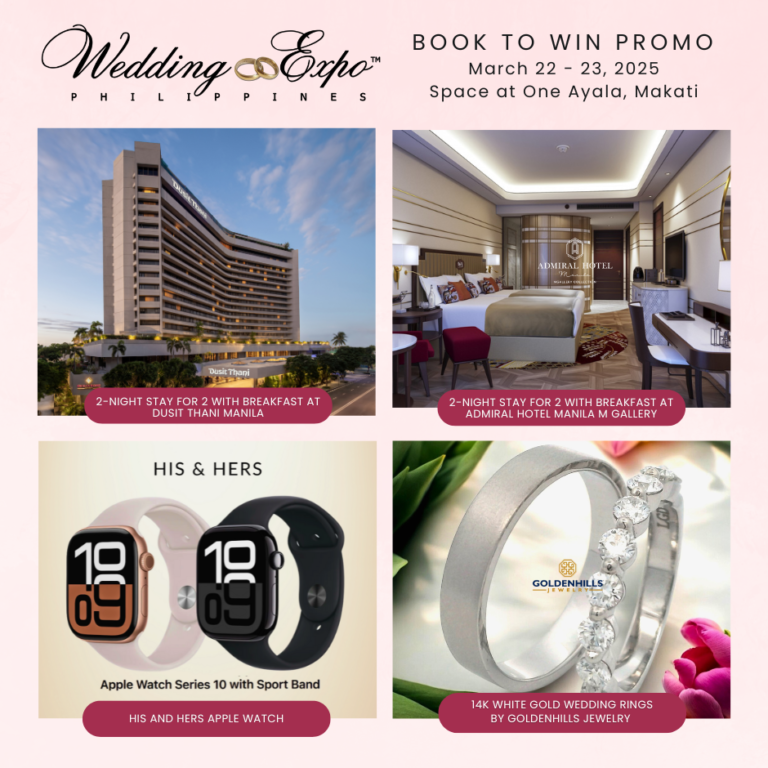 Wedding Expo Philippines March 2025 Book to Win Promo - Wedding Expo
